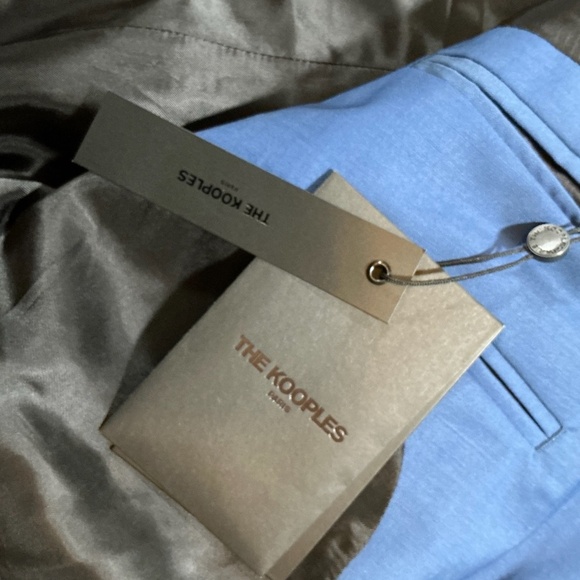 The Kooples Paris Blue Wool Blend Slim Fit Blazer Men’s 54 NWT - Picture 2 of 6